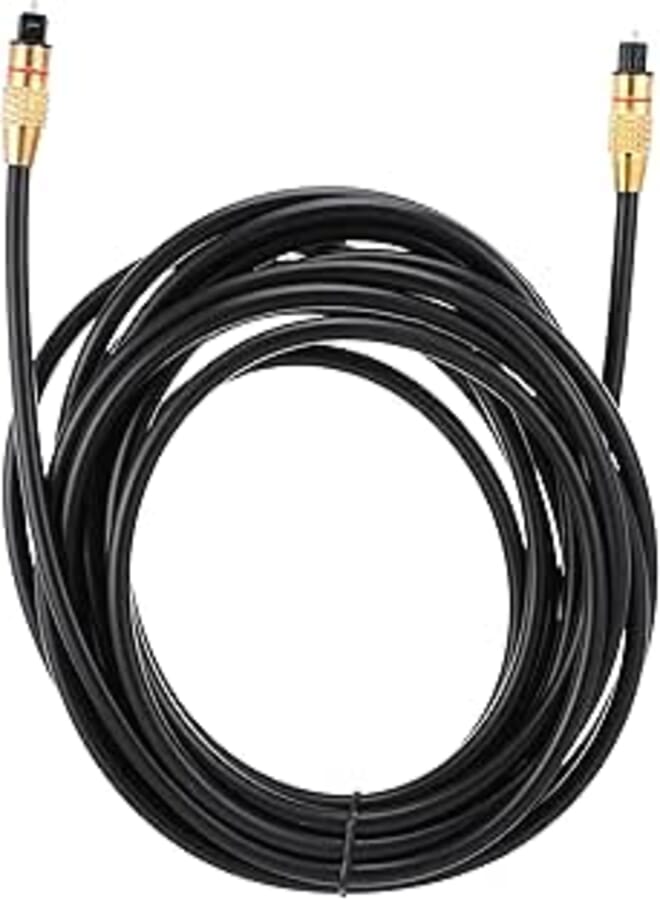 2B (DC556) - Toslink Fiber Optical Cable for Sound - 5M - Black